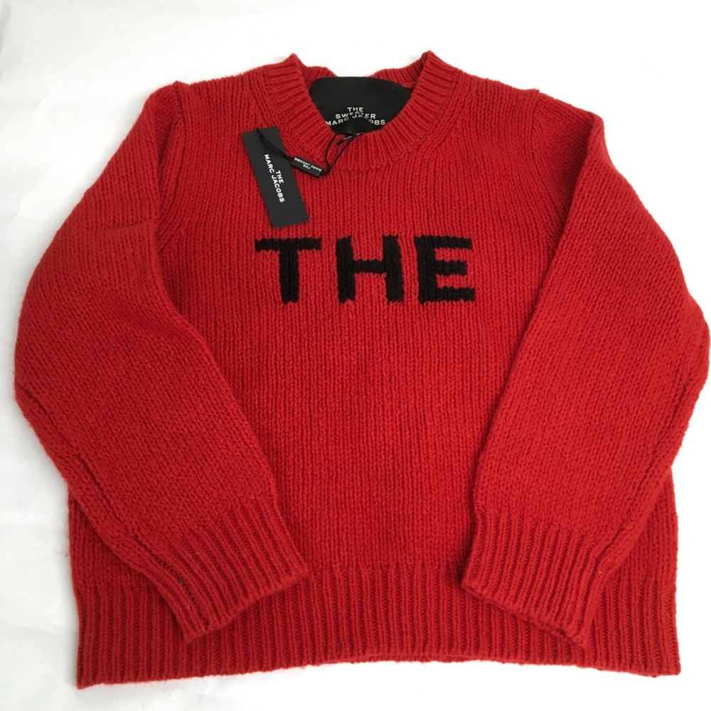 Marc Jacobs THE Red jumper in sz S Runway NWT